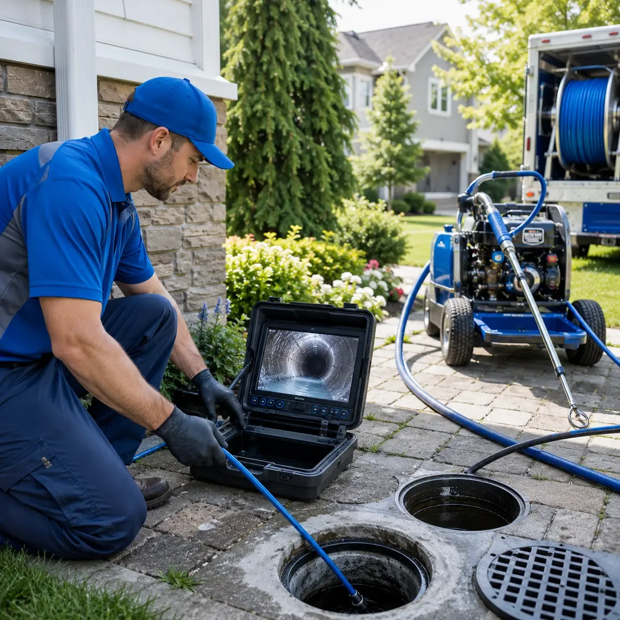 Outdoor drain cleaning professionals serving Lincroft, NJ